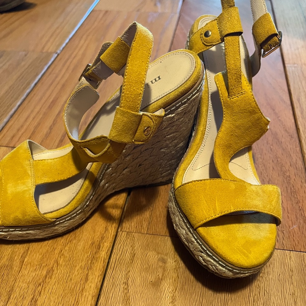Minelli Yellow Wedge Womens 38